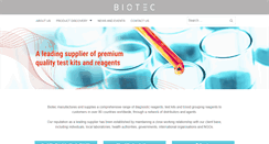 Desktop Screenshot of biotec.com