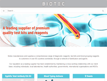 Tablet Screenshot of biotec.com